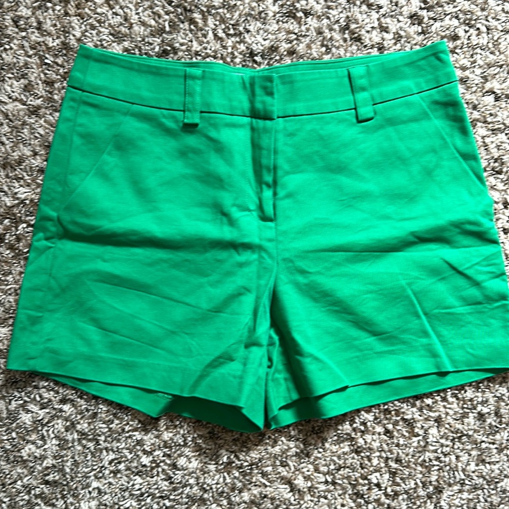 Green dress shorts